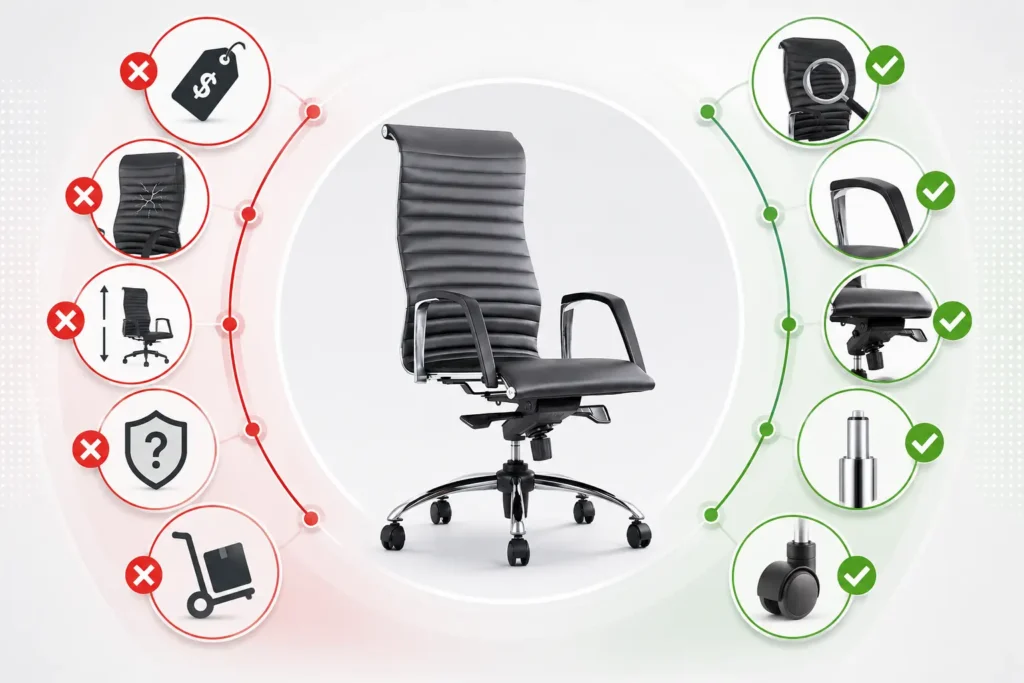 اشتباهات رایج خرید صندلی اداری دست دوم لیو